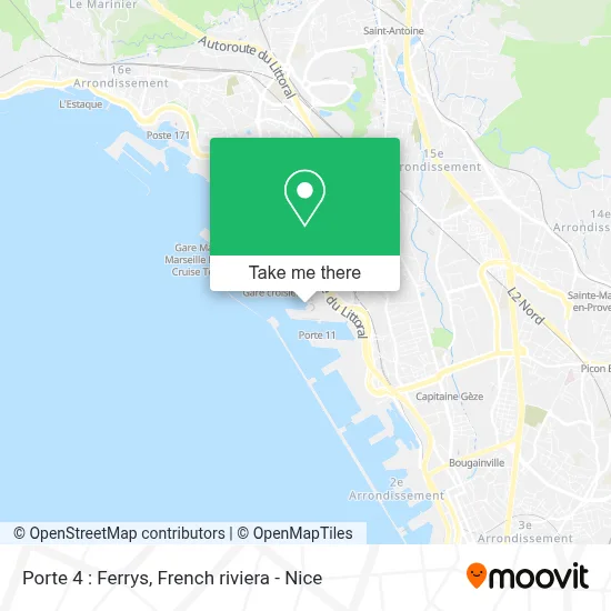 Porte 4 : Ferrys map