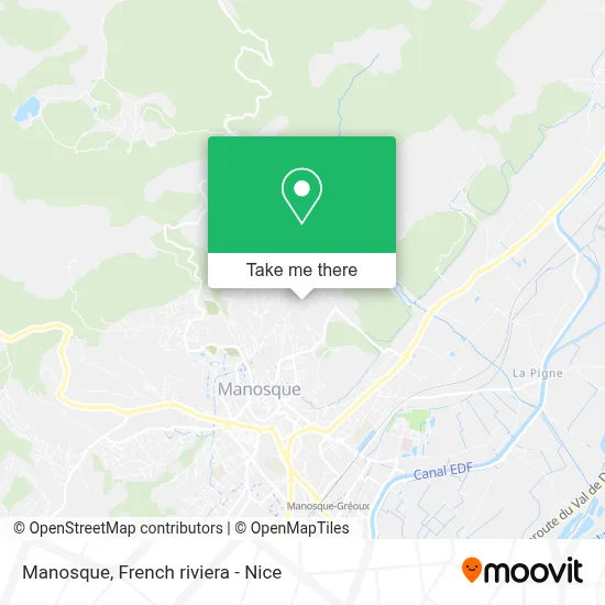 Manosque map
