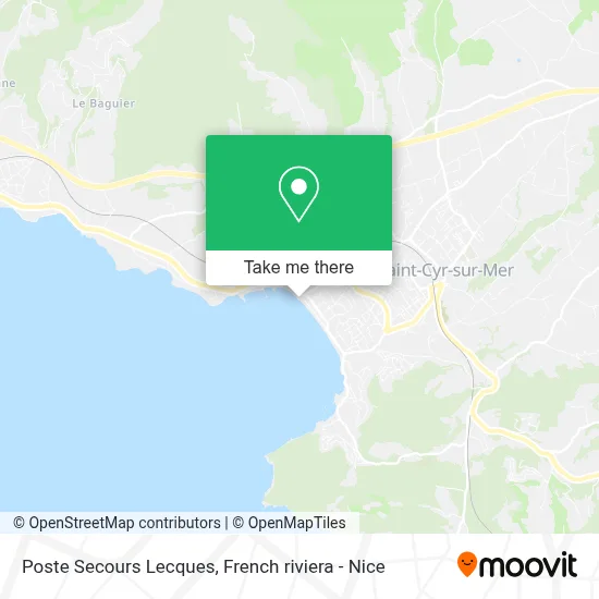 Poste Secours Lecques map