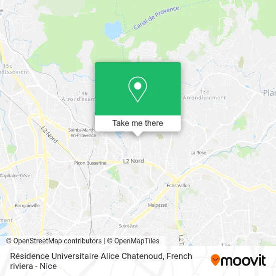 Résidence Universitaire Alice Chatenoud map