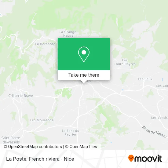 La Poste map
