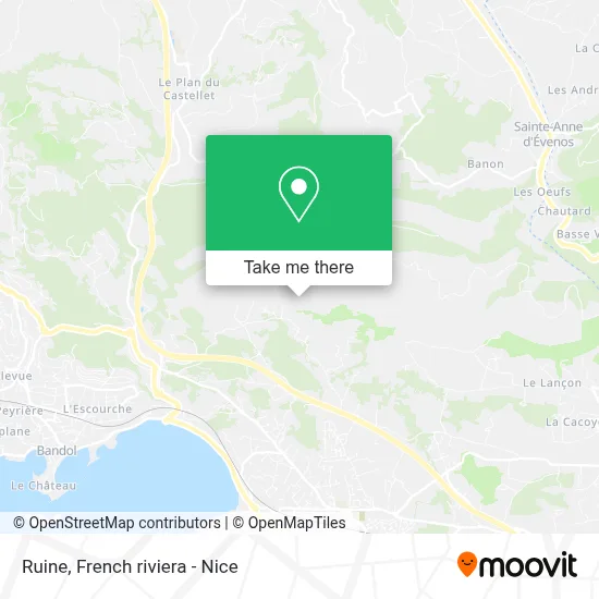 Mapa Ruine