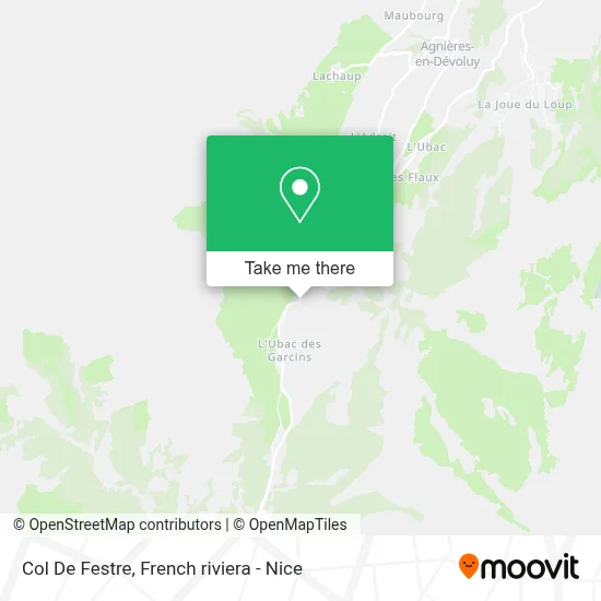 Col De Festre map