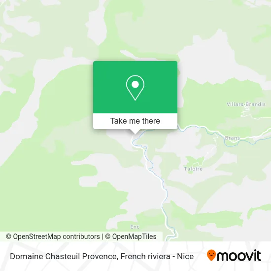 Domaine Chasteuil Provence map