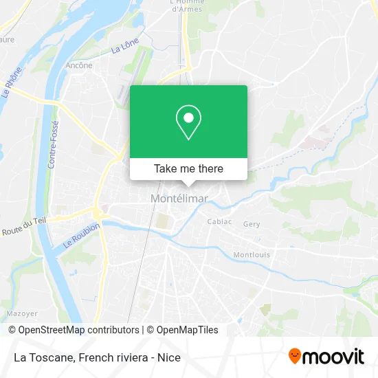 La Toscane map