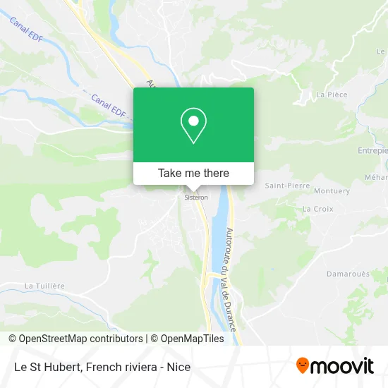 Le St Hubert map