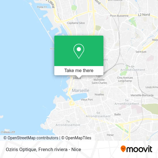 Oziris Optique map