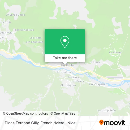 Place Fernand Gilly map