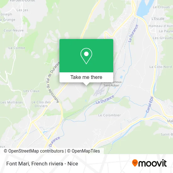 Font Mari map