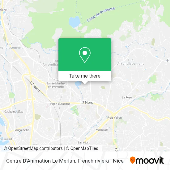 Centre D'Animation Le Merlan map