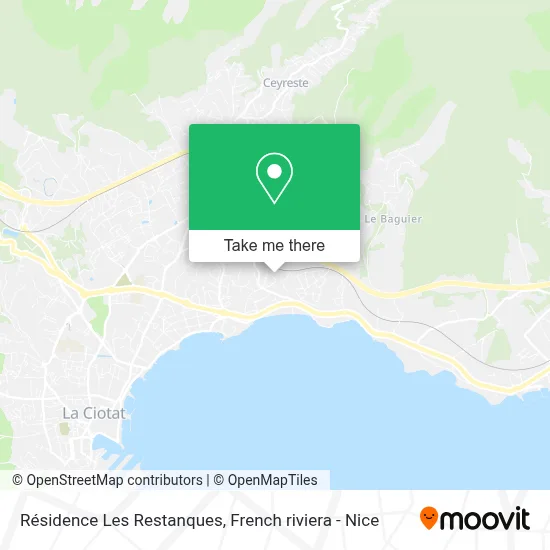 Résidence Les Restanques map