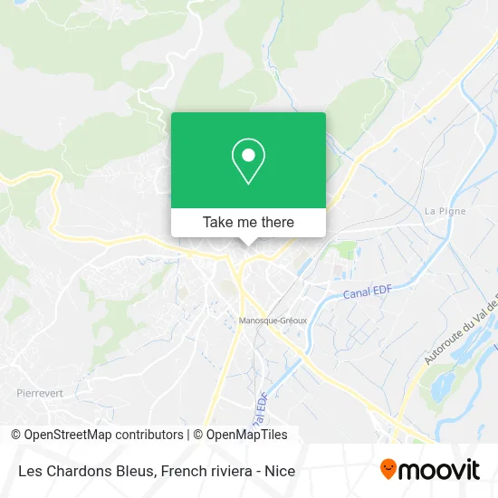Les Chardons Bleus map