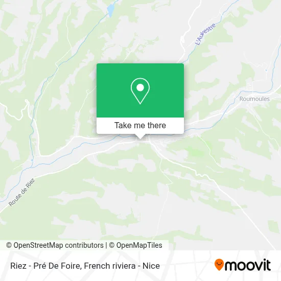 Riez - Pré De Foire map
