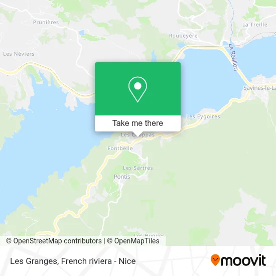 Les Granges map
