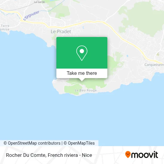 Mapa Rocher Du Comte