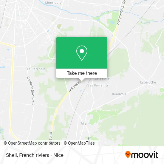 Mapa Shell