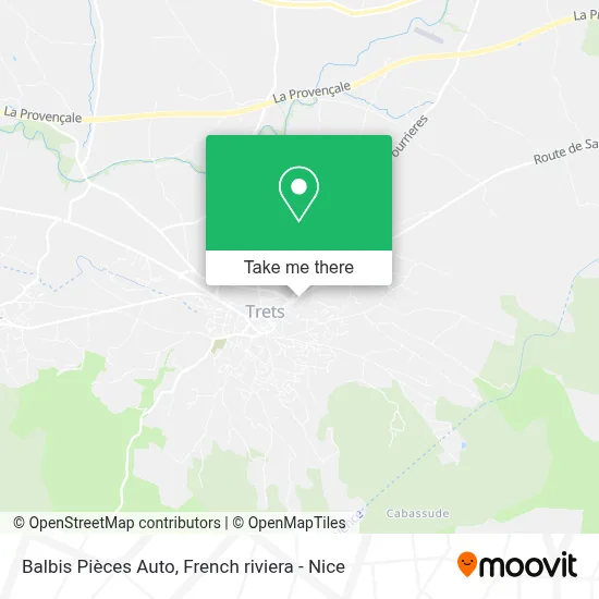 Balbis Pièces Auto map