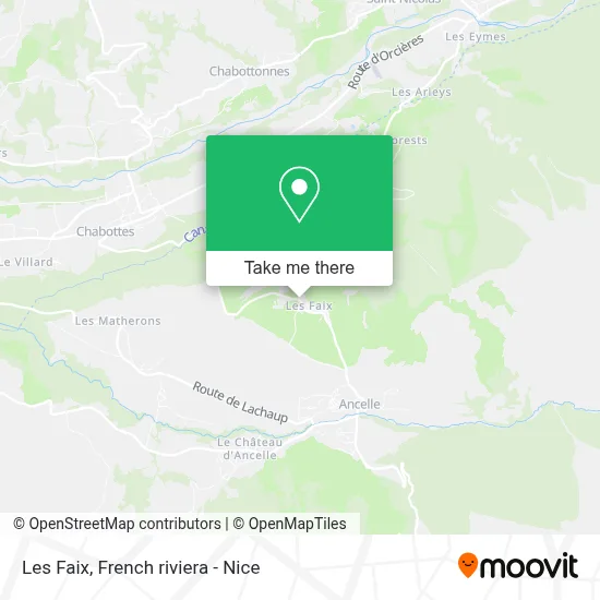 Les Faix map
