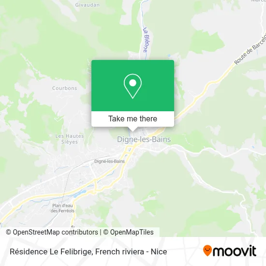 Résidence Le Felibrige map