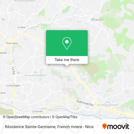 Résidence Sainte-Germaine map