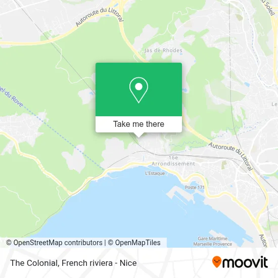 La Coloniale map