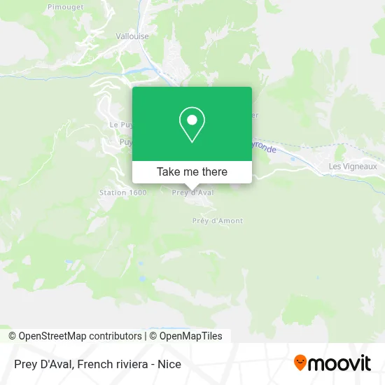 Prey D'Aval map