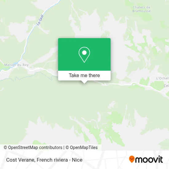 Cost Verane map