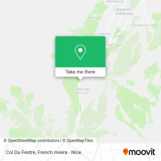 Col Du Festre map
