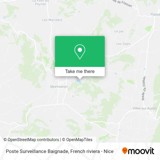 Poste Surveillance Baignade map