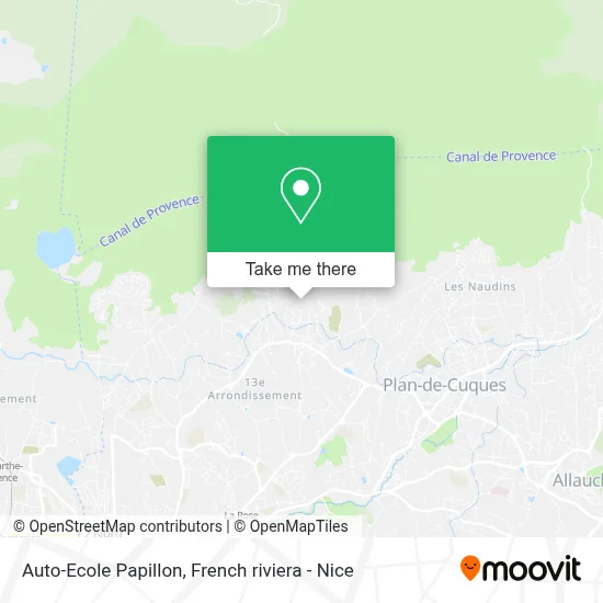Auto-Ecole Papillon map