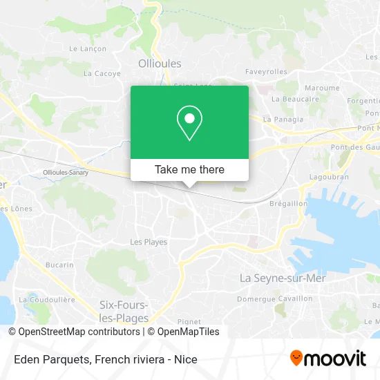 Eden Parquets map