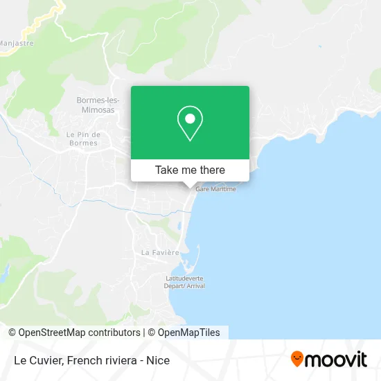 Le Cuvier map
