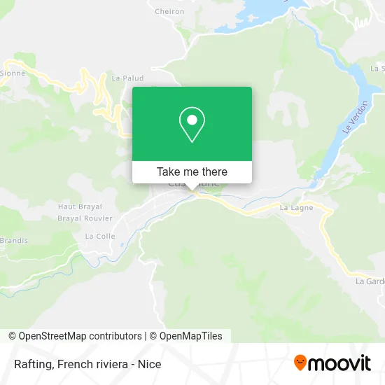Mapa Rafting