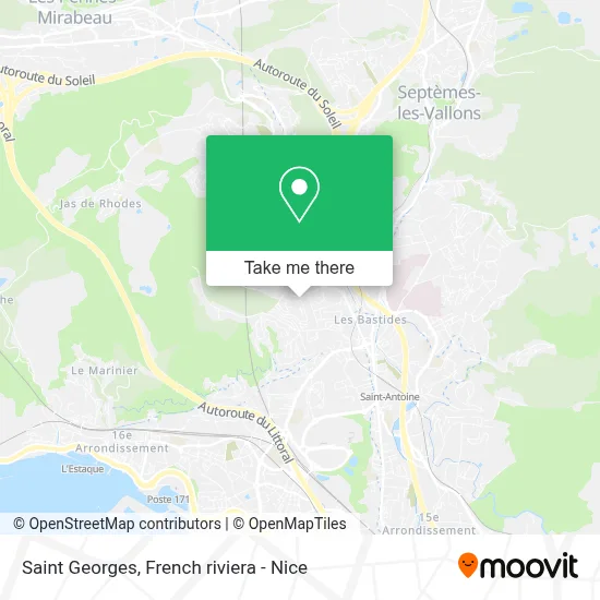 Saint Georges map
