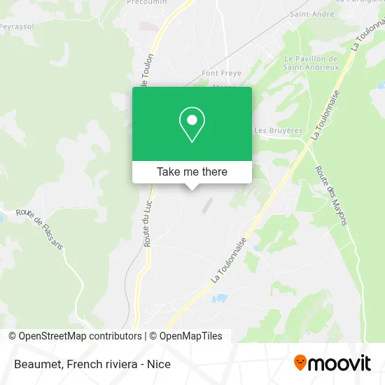 Beaumet map