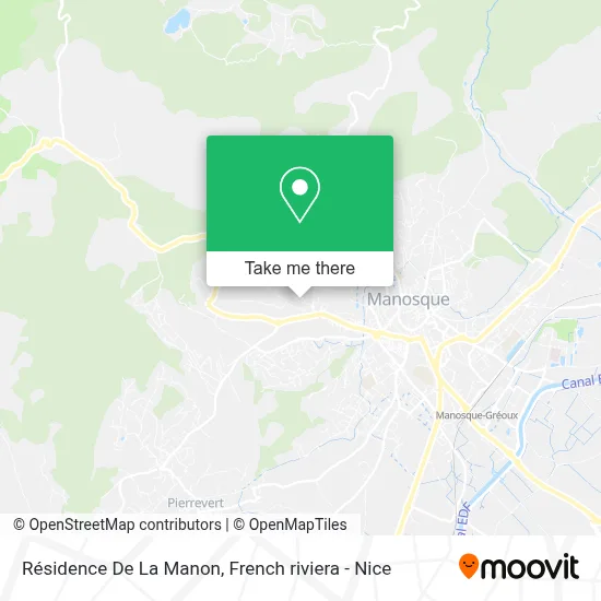 Résidence De La Manon map