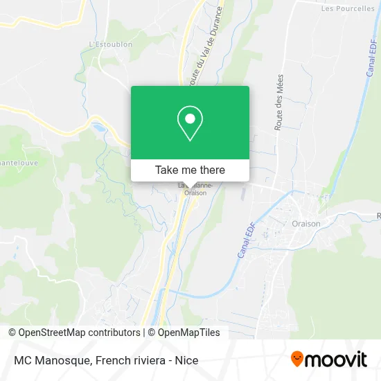 MC Manosque map