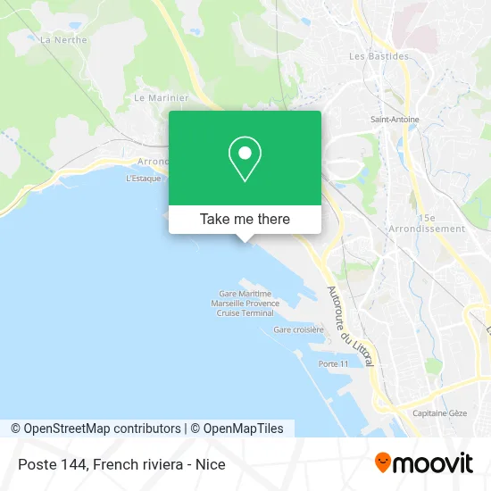 Poste 144 map
