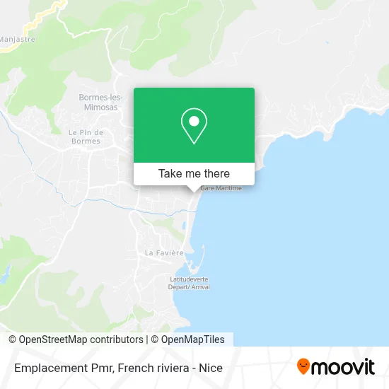 Emplacement Pmr map