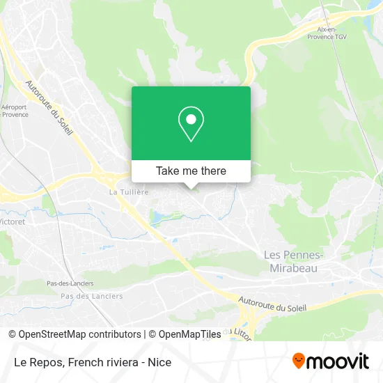 Le Repos map