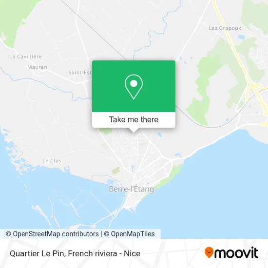 Quartier Le Pin map