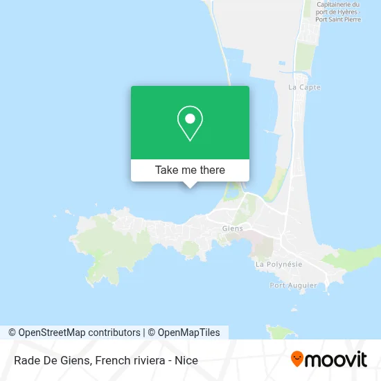 Rade De Giens map