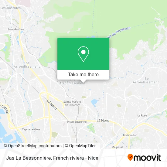 Jas La Bessonnière map