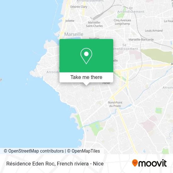 Résidence Eden Roc map