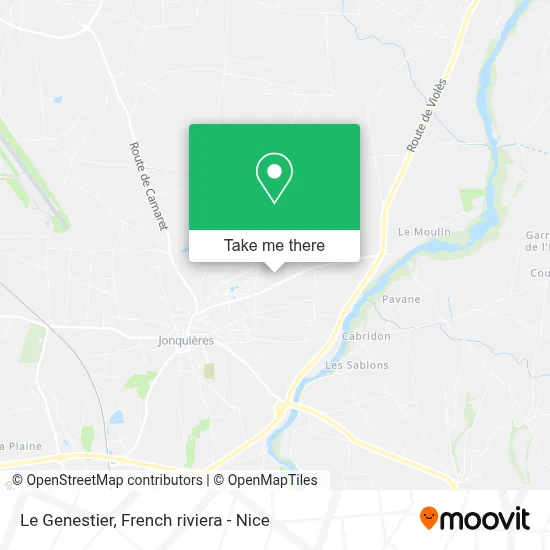 Le Genestier map