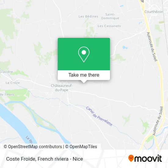 Coste Froide map