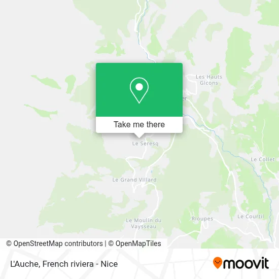 L'Auche map