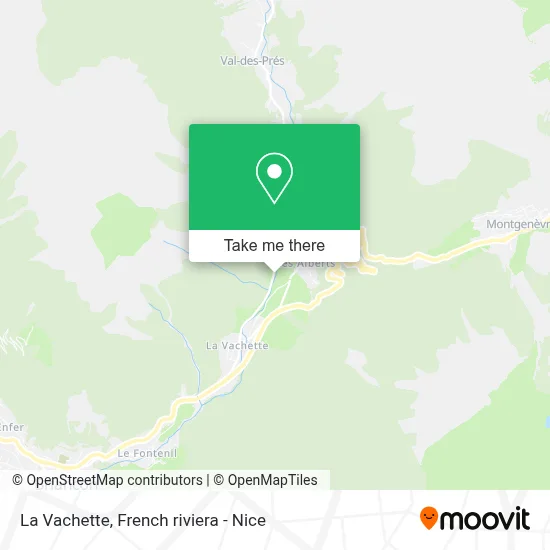 La Vachette map
