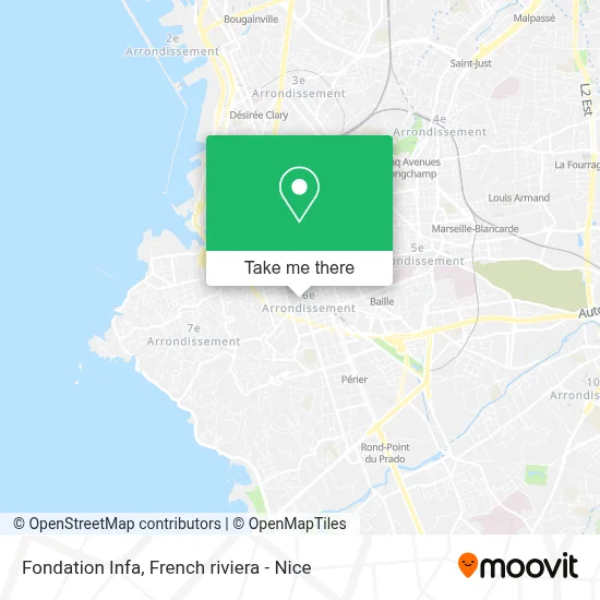 Fondation Infa map