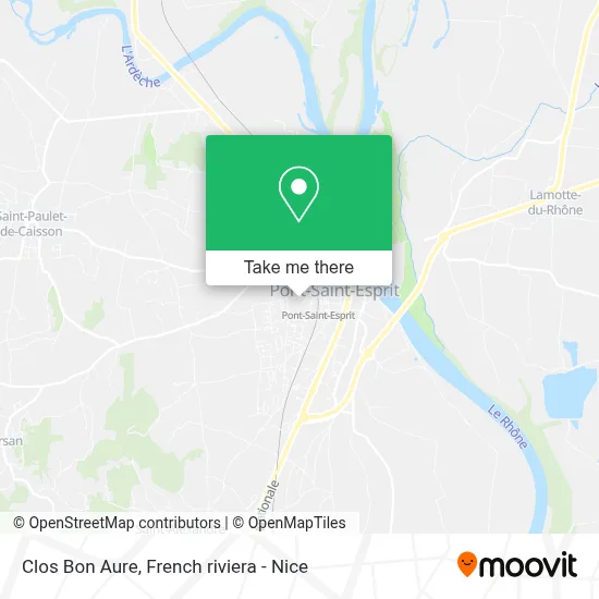 Clos Bon Aure map